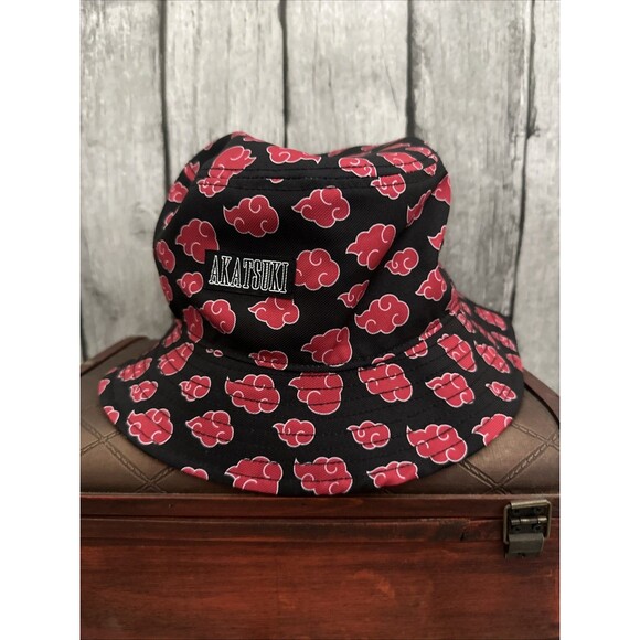 NARUTO SHIPPUDEN AKATSUKI BUCKET HAT ITACHI, CLOUDS ONE SIZE FIT MOST - Picture 1 of 2